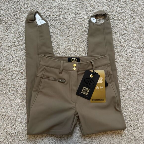 Goldbergh Paris Ski Pants Stirrup NWT Marmottes Tan US 8 Waterproof - Picture 4 of 11